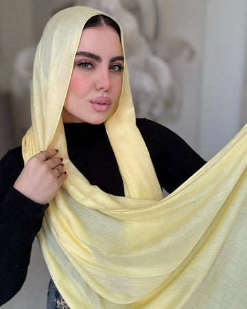 Sunshine Yellow Cotton Scarf