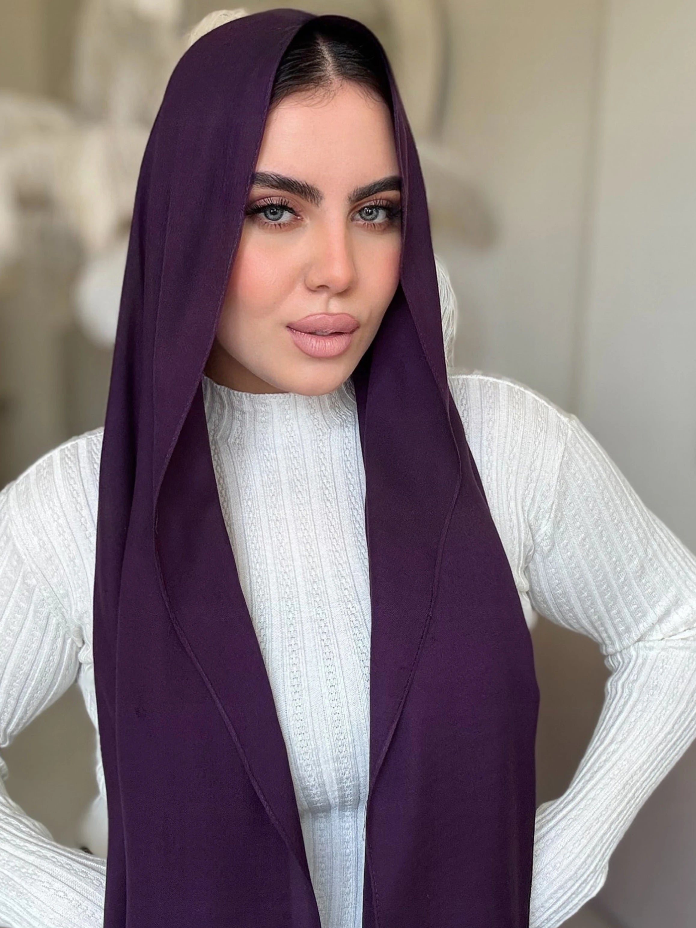 Purple Majesty Cotton Scarf