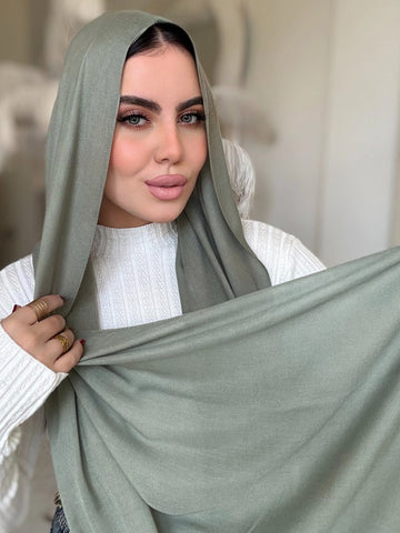 Sage Green Cotton Scarf