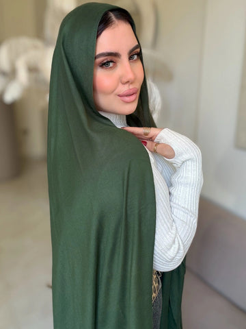 Forest Green Cotton Scarf