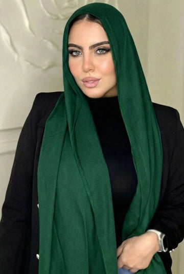 Royal Green Cotton Scarf