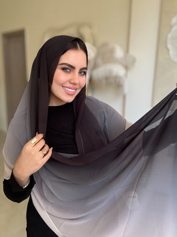 Rose to black (Chiffon)