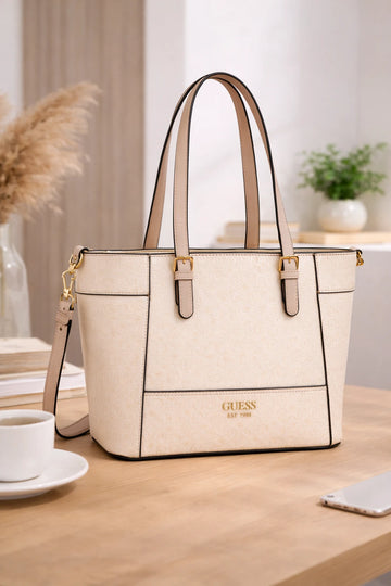 Guess Quilted Beige Tote
