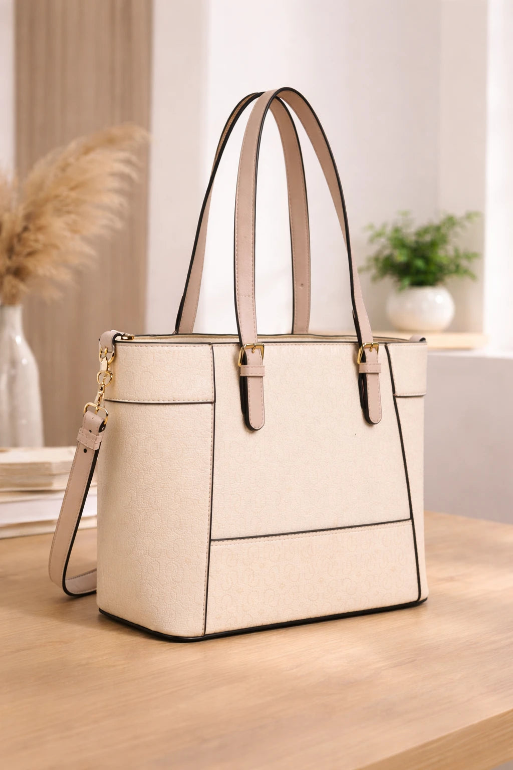 Guess Quilted Beige Tote