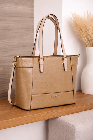 Guess Metallic Beige Tote