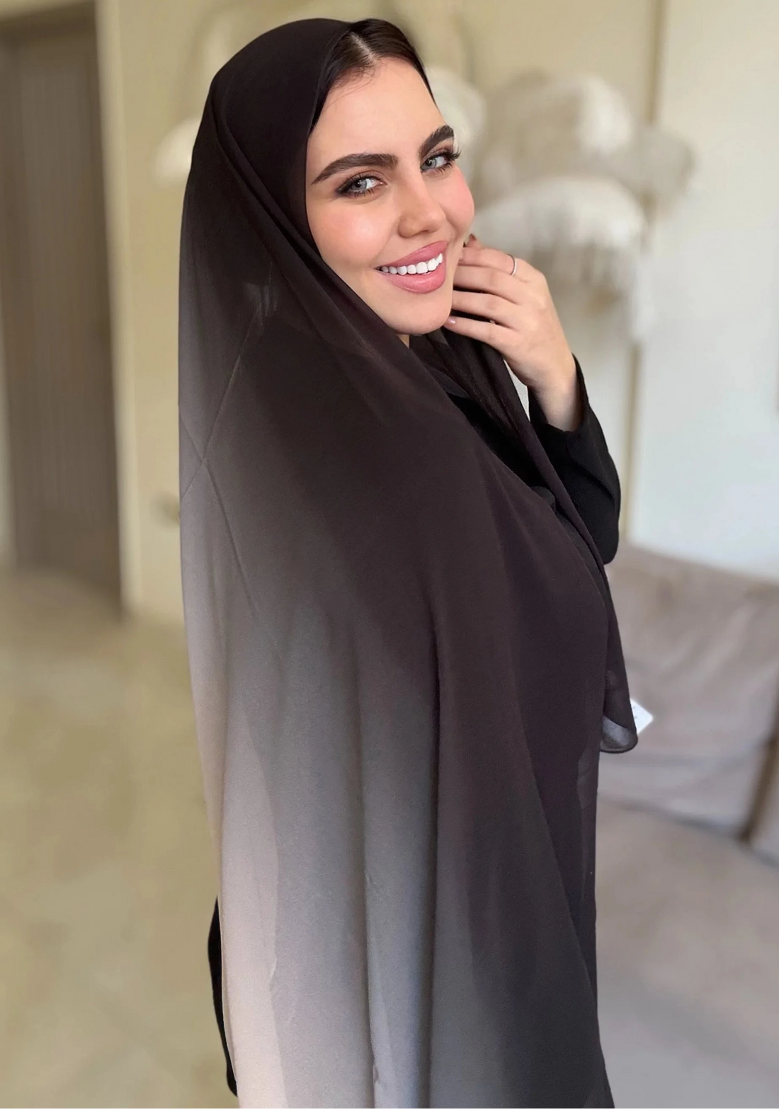 Rose-black (Chiffon)