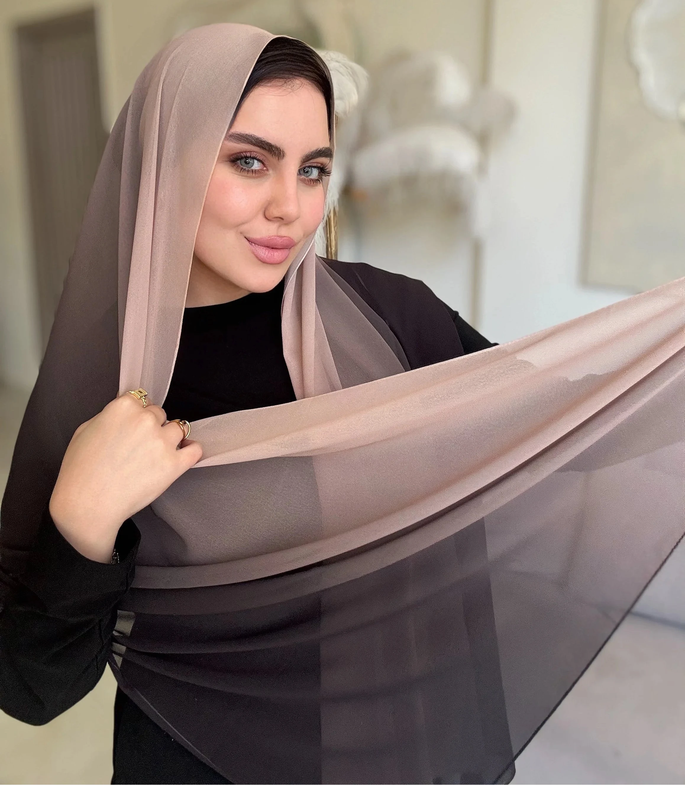 Blush to Black (Chiffon)