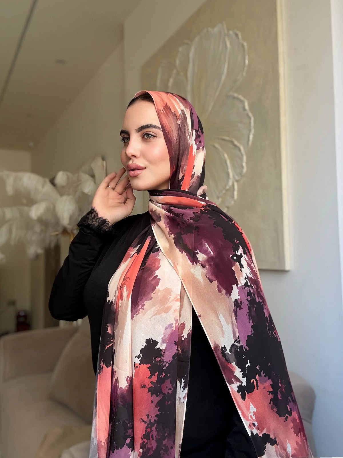 Coral Eclipse (chiffon)