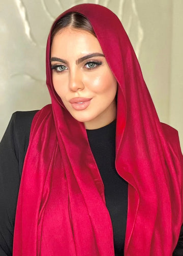 Bright red  Cotton Scarf