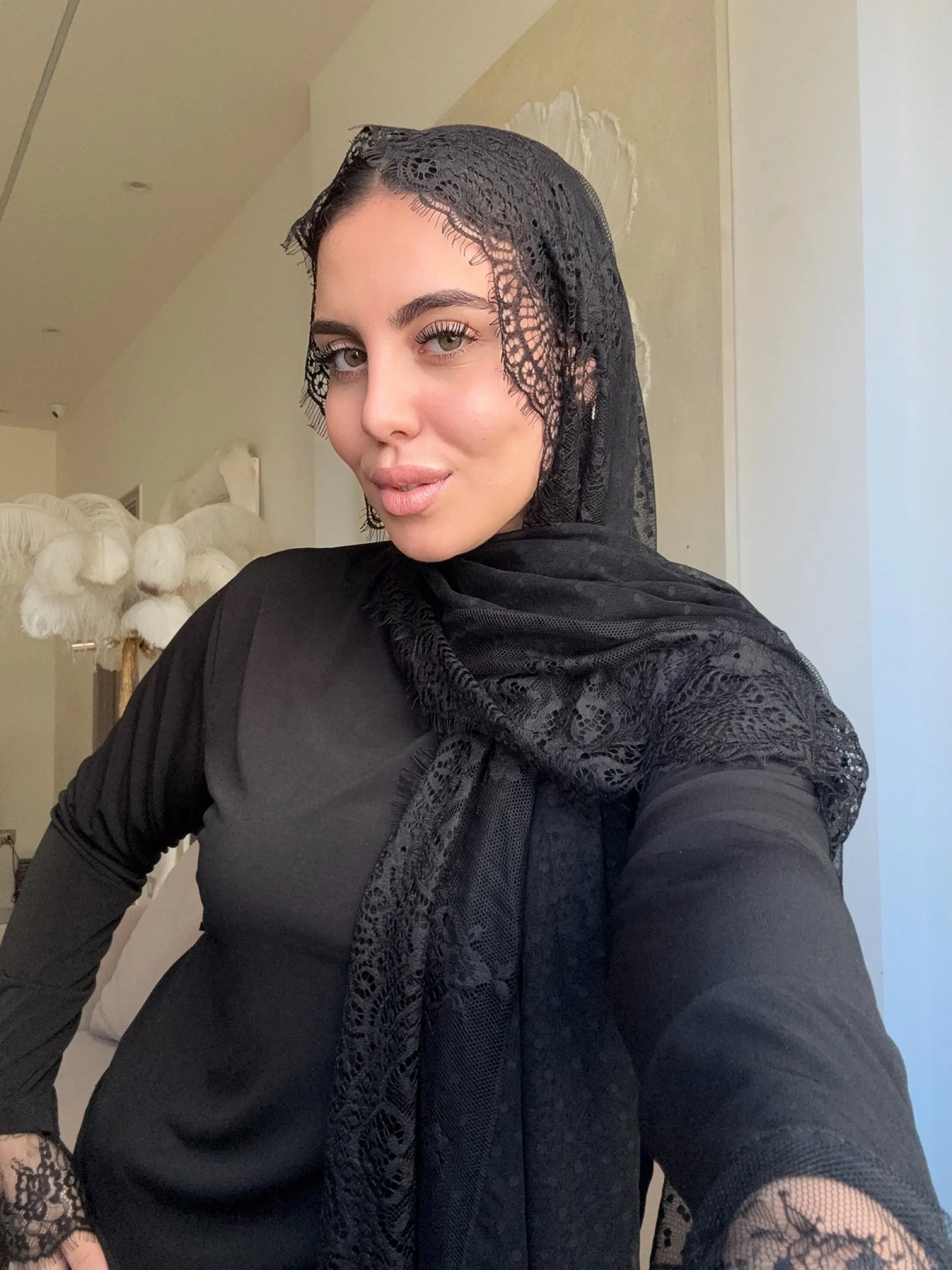 Snow Lace (black )2