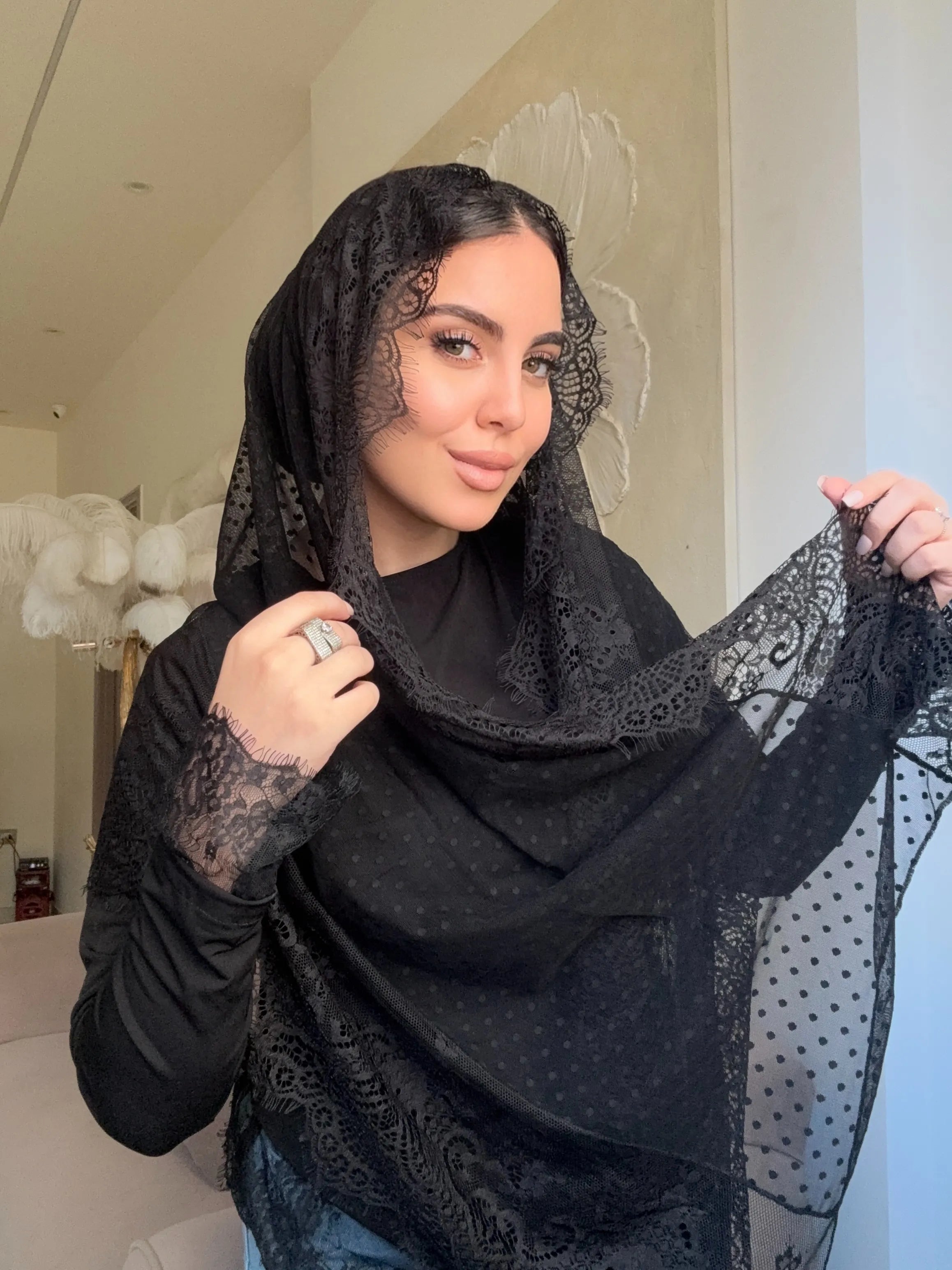 Snow Lace (black )2