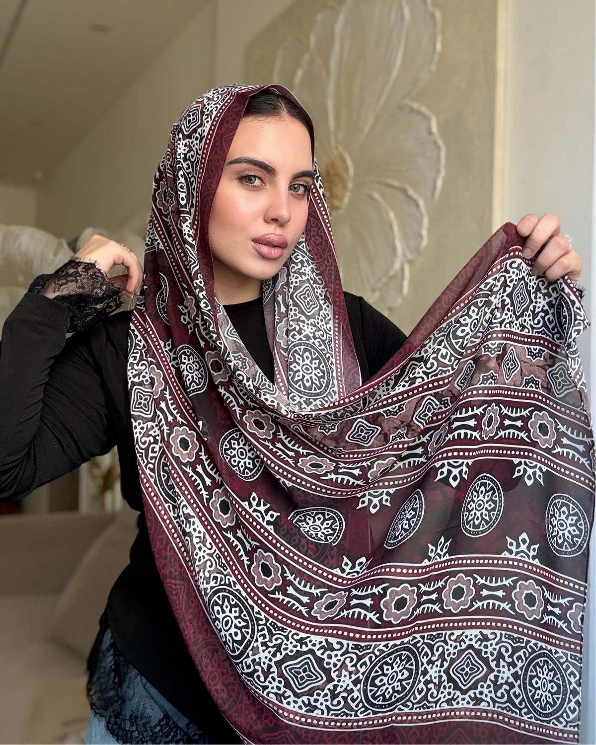 Burgundy Heritage (chiffon)