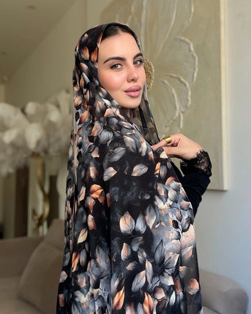Midnight Blossom (chiffon)