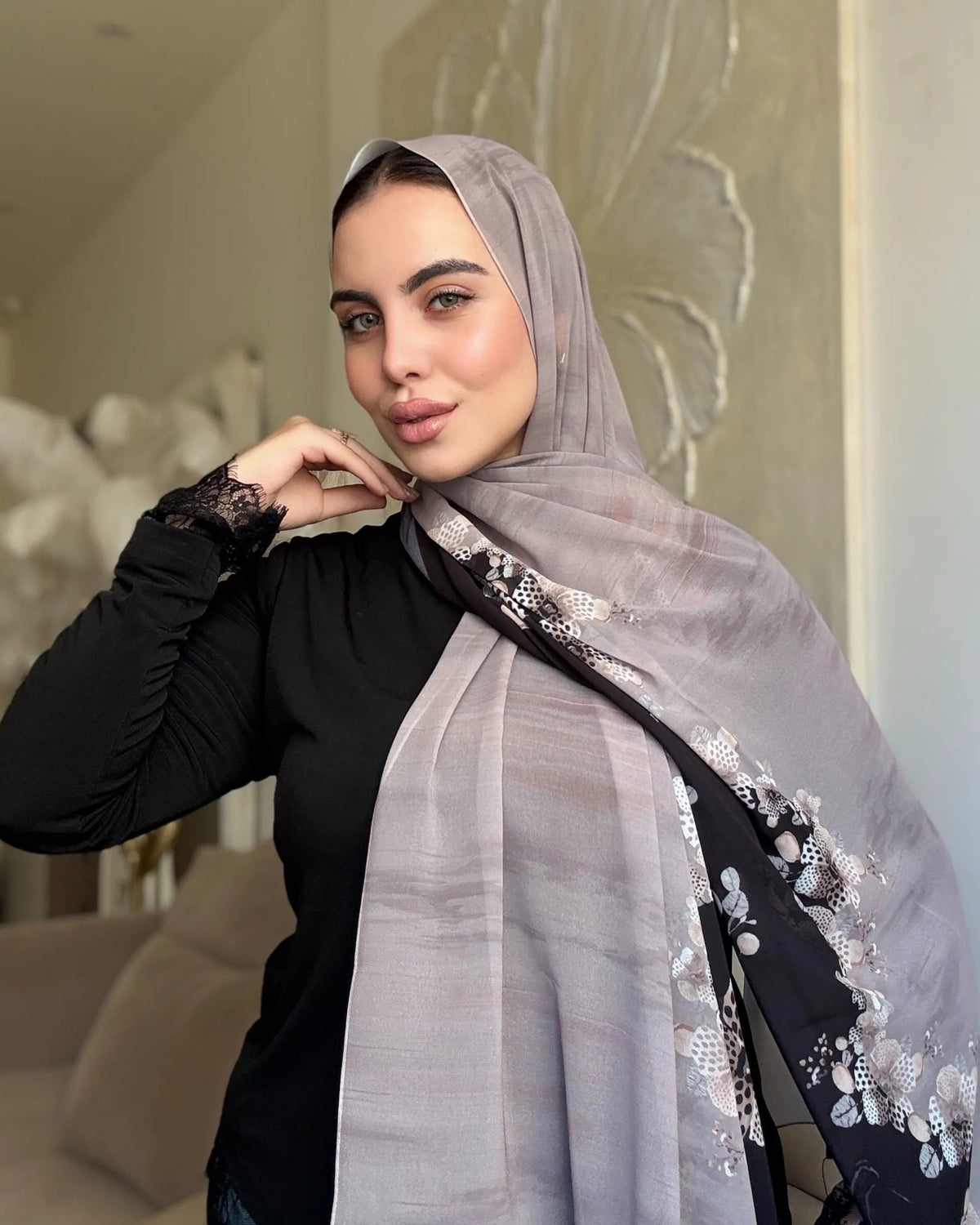 Silver Blossom (chiffon)