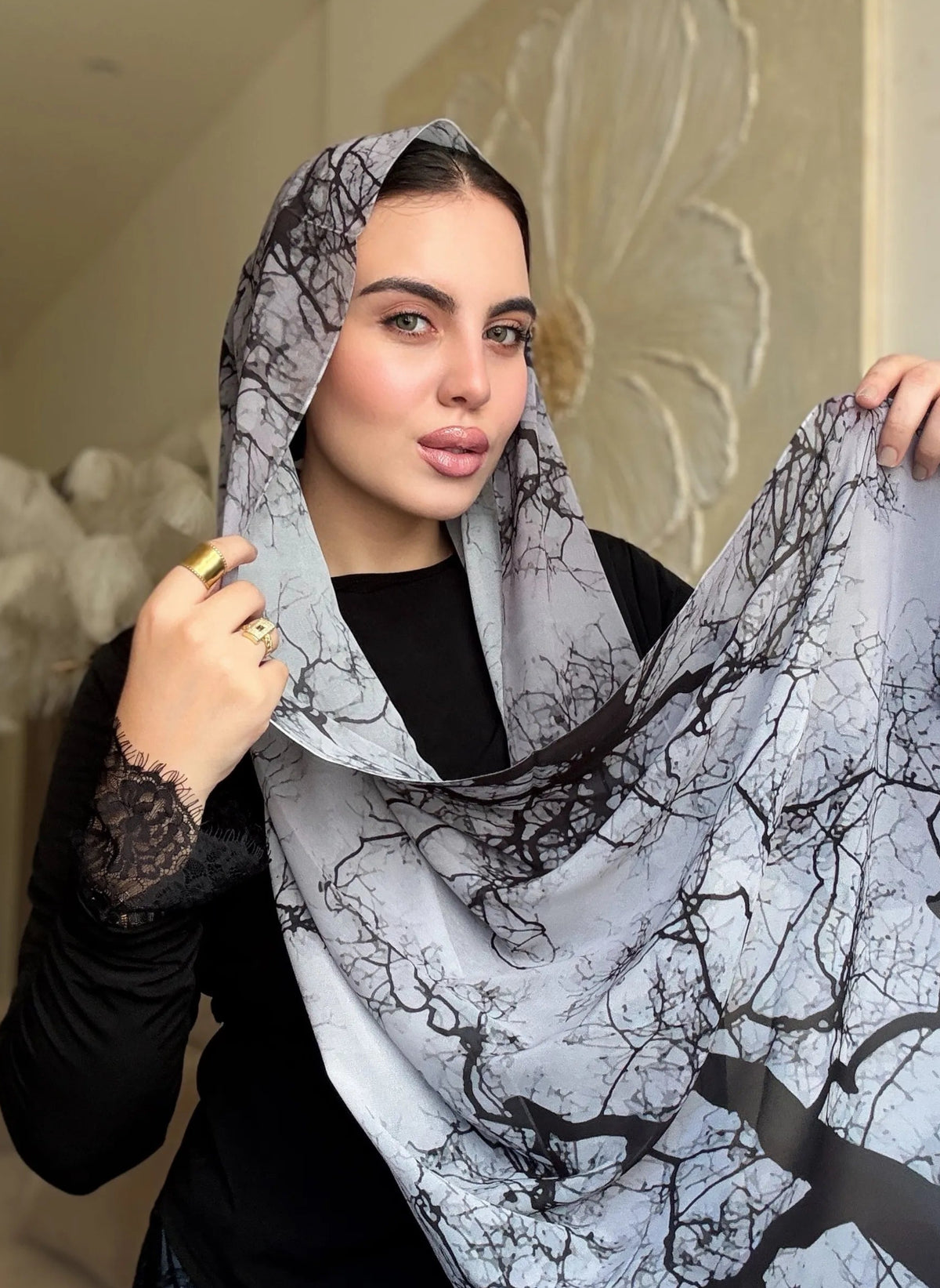 Silver Marble (chiffon)
