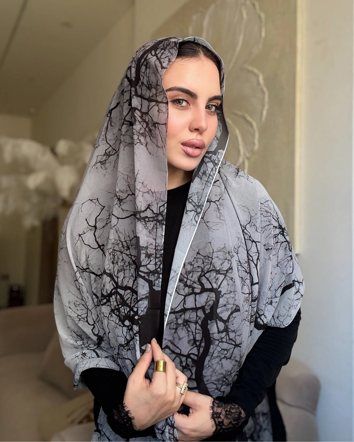 Silver Marble (chiffon)