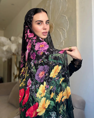 Midnight Garden (chiffon)