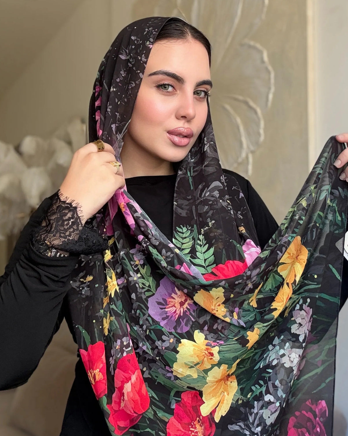 Midnight Garden (chiffon)
