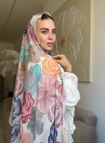 Watercolor Bloom (chiffon)