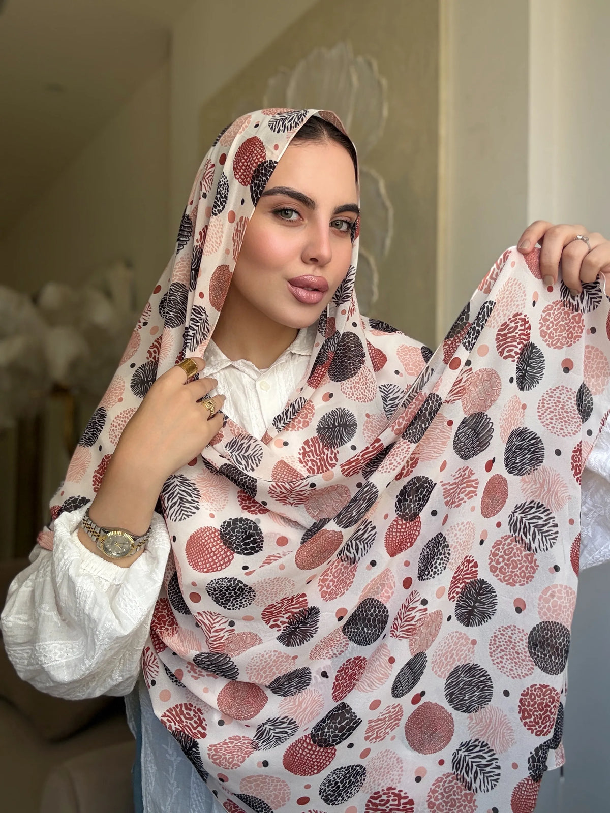 Blush Dots (chiffon)