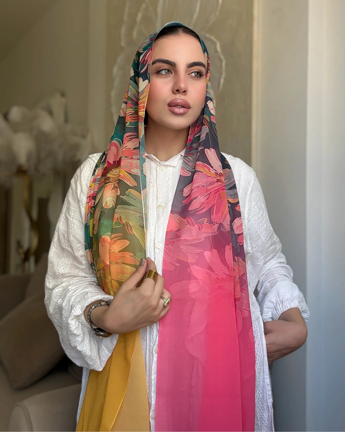 Golden Garden (chiffon)