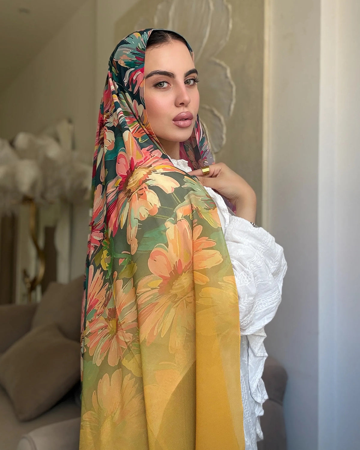 Golden Garden (chiffon)