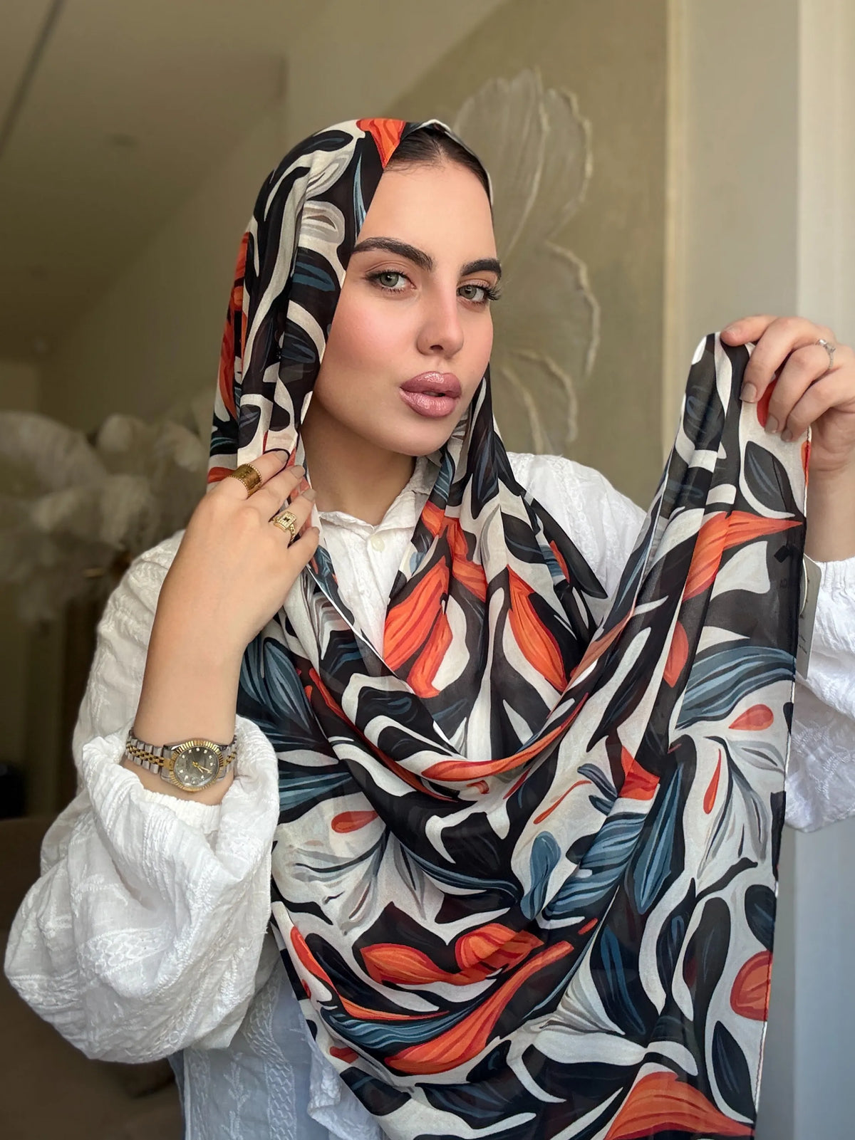 Burning Canvas (chiffon)