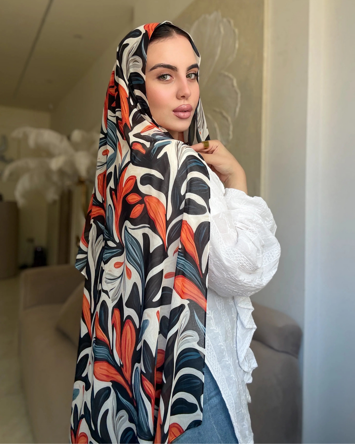 Burning Canvas (chiffon)