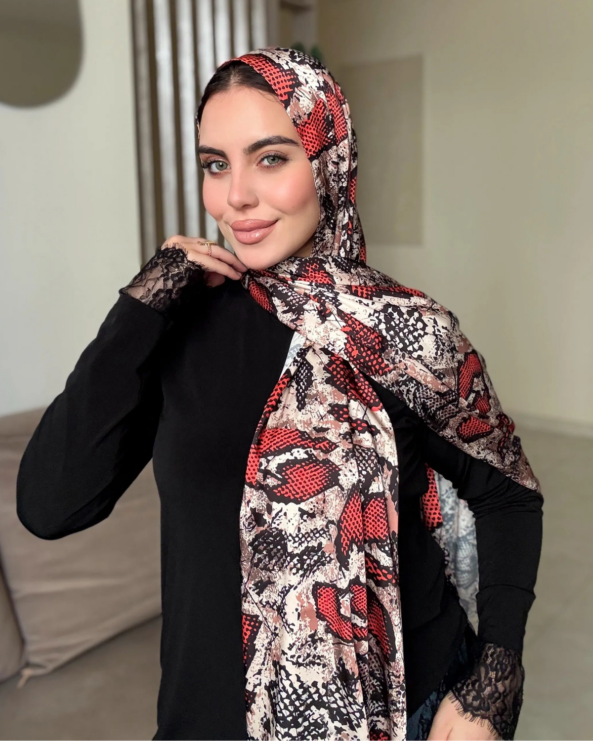 Crimson Mosaic (Satin)