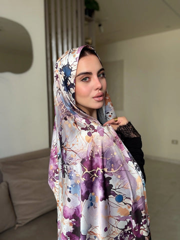 Lavender Abstract (Satin)