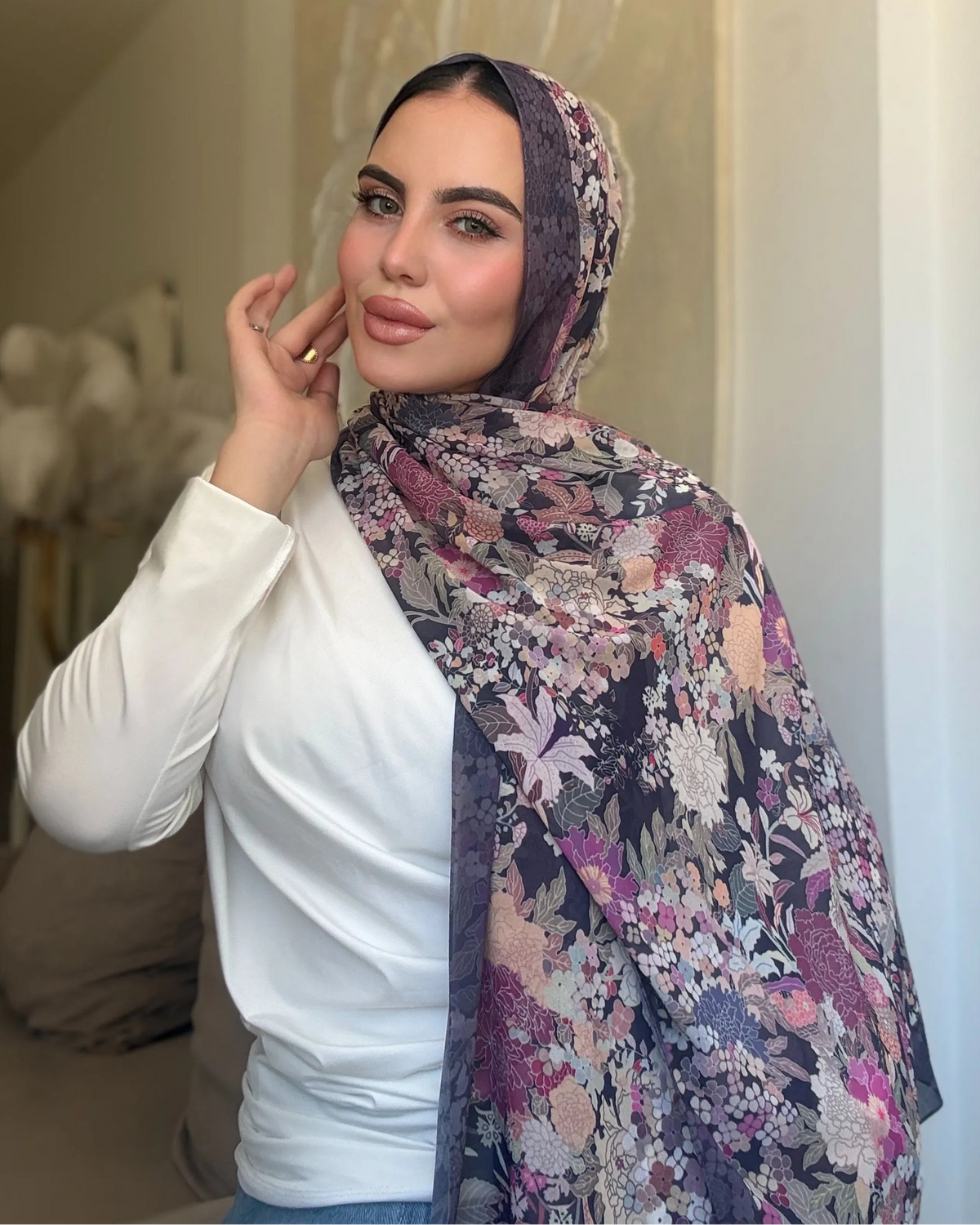 Lavender Noir (chiffon)