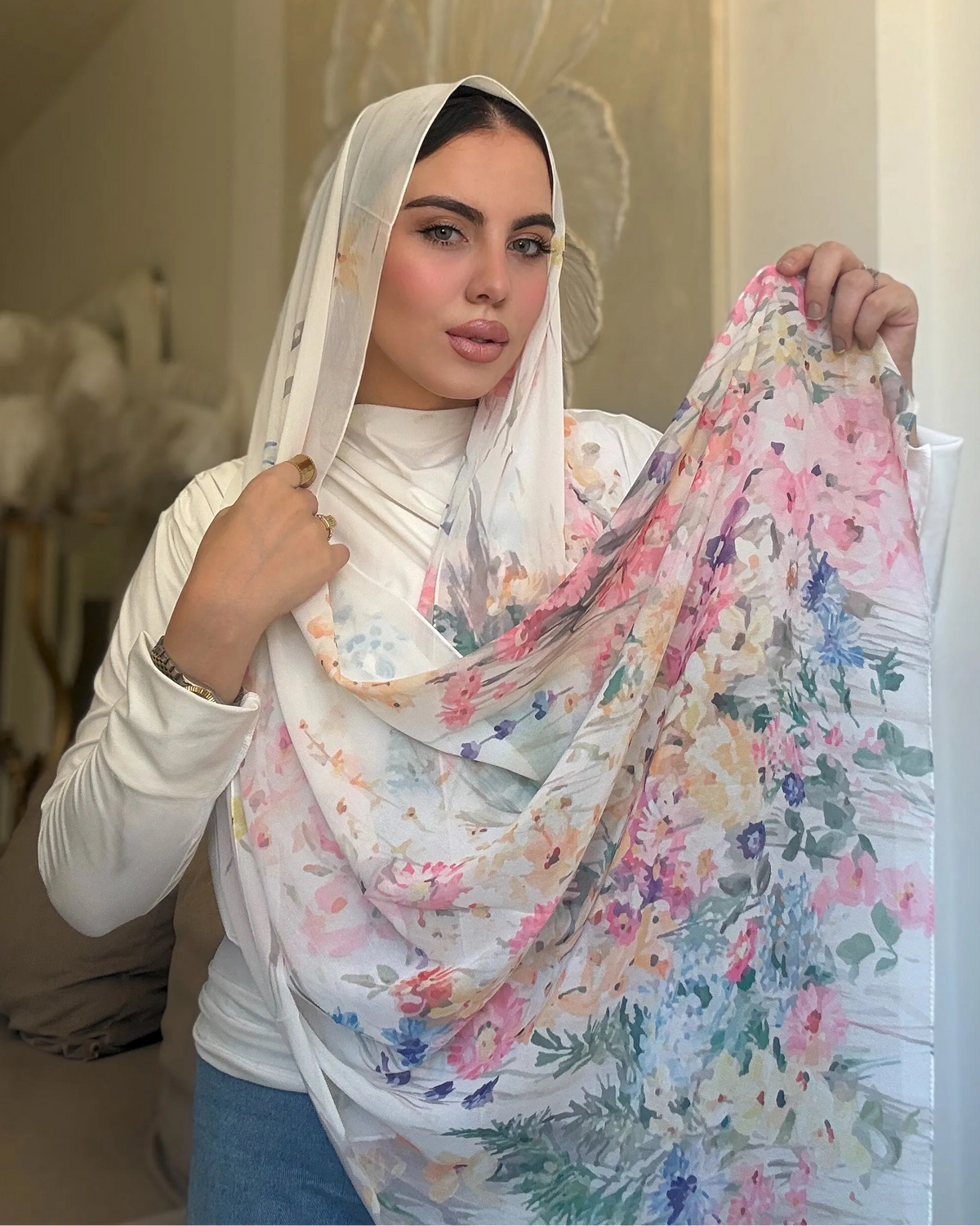 Watercolor Garden (chiffon)