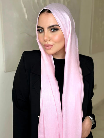 Light Pink Cotton Scarf