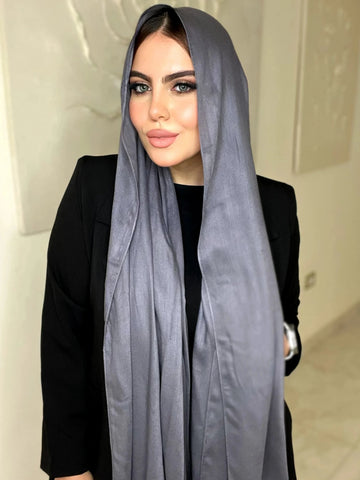 Grey Cotton Scarf