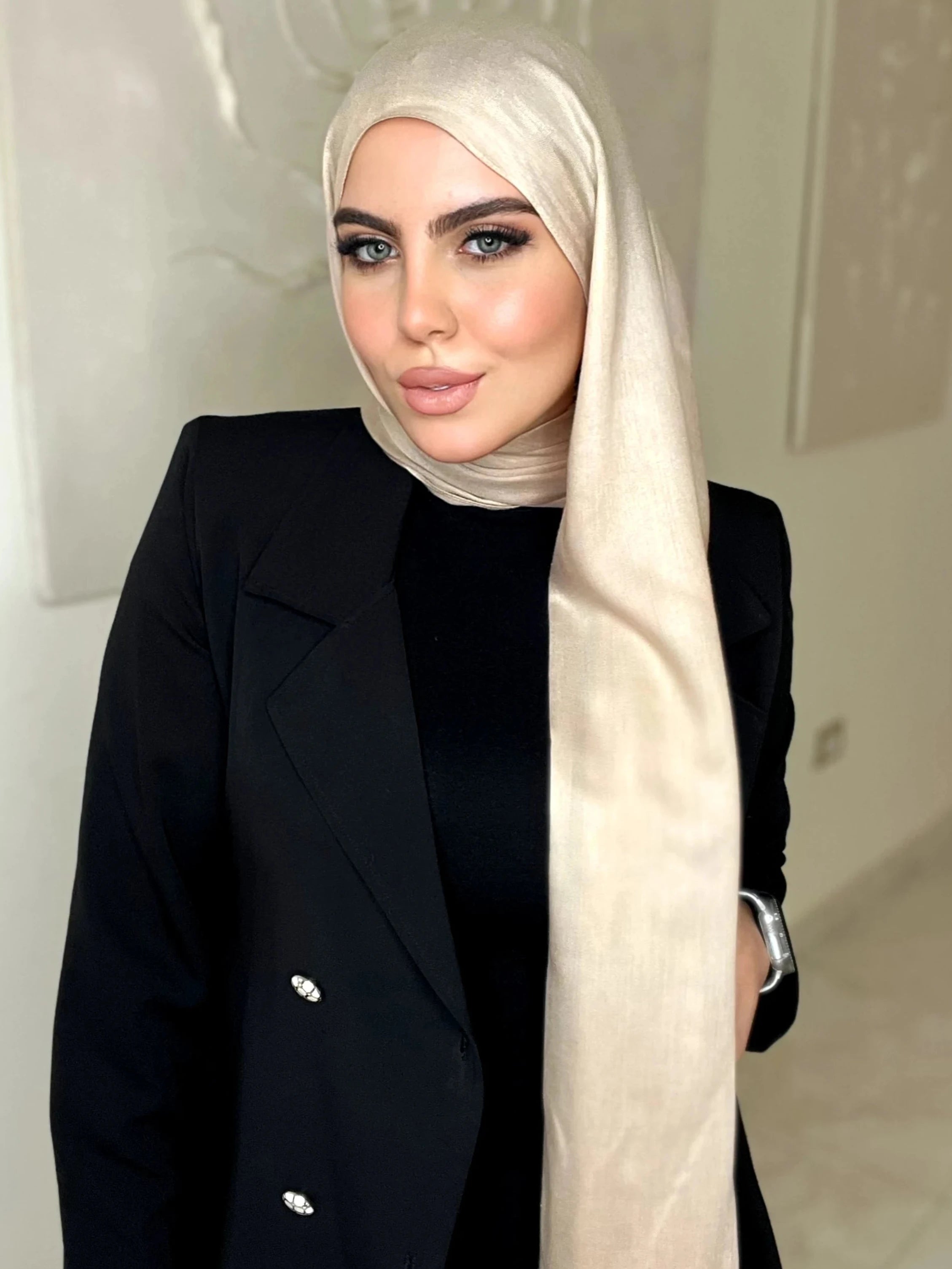 Champagne Cotton Scarf
