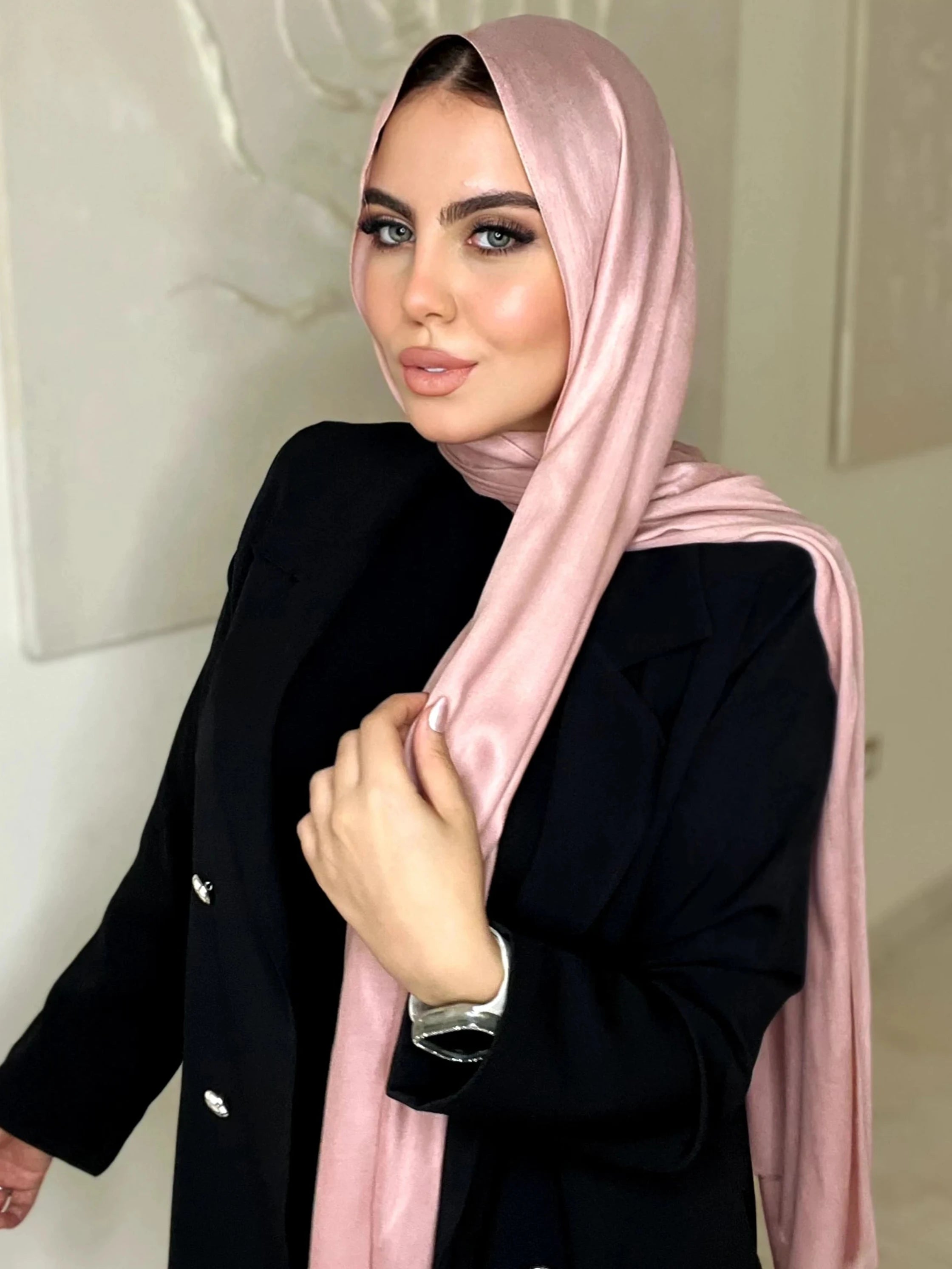 Dusty Pink Cotton Scarf
