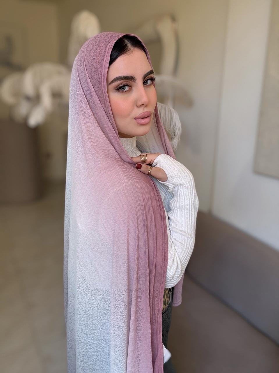 Powder Rose Scarf (Kuwaiti)